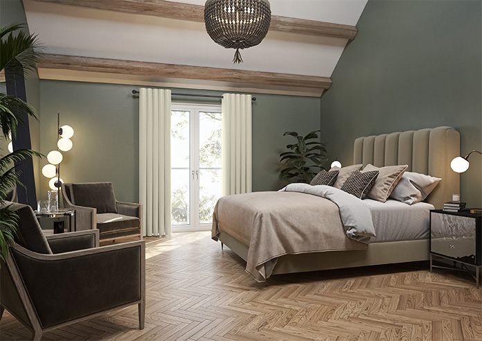 Soft Chevron, Cream - Made to Measure Curtains - Image 8